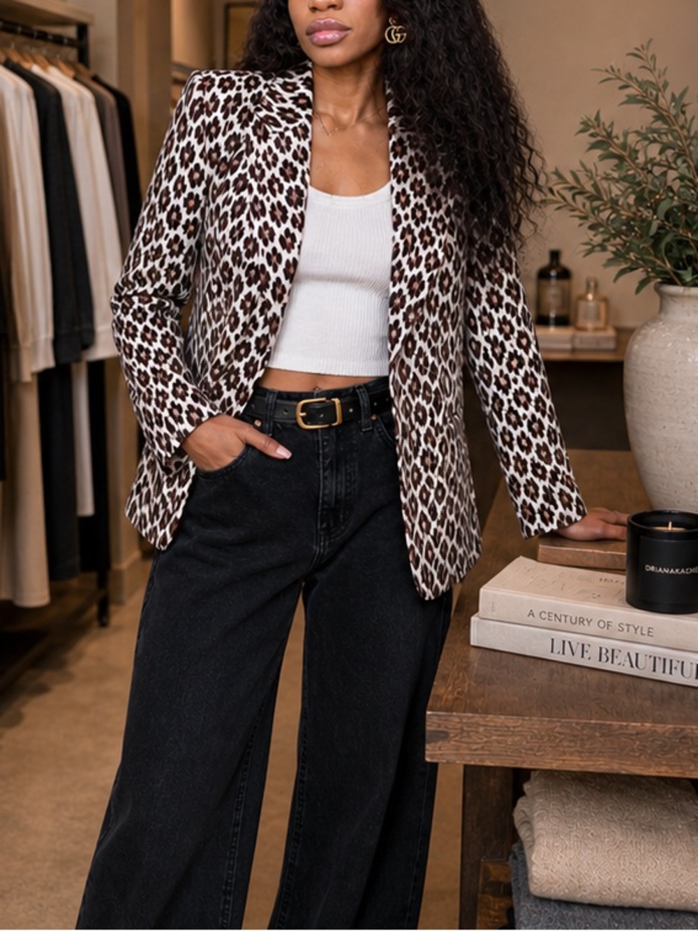 J Crew Bi Stretch Parke Giraffe Print Jacket